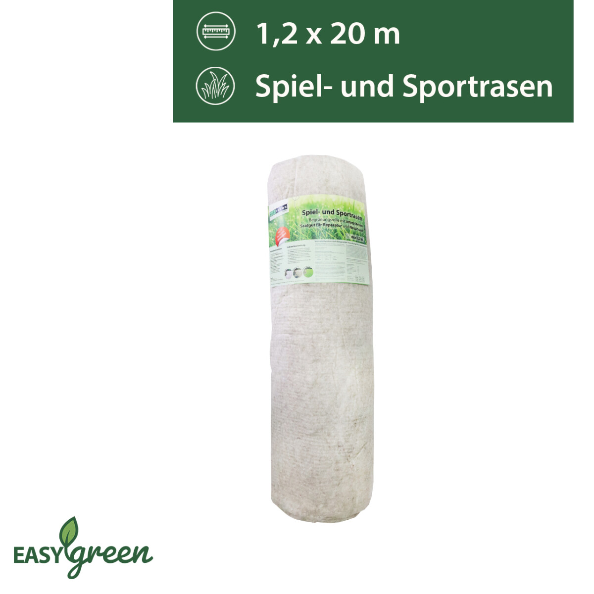 easygreen® Wollrasen® Spiel- und Sportrasen 24m&sup2