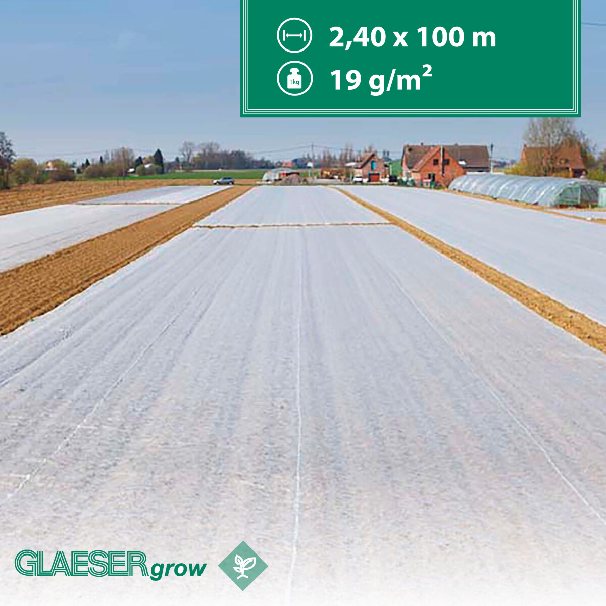 Wachstumsvlies - 2,40 x 100 m – 19gr/m²