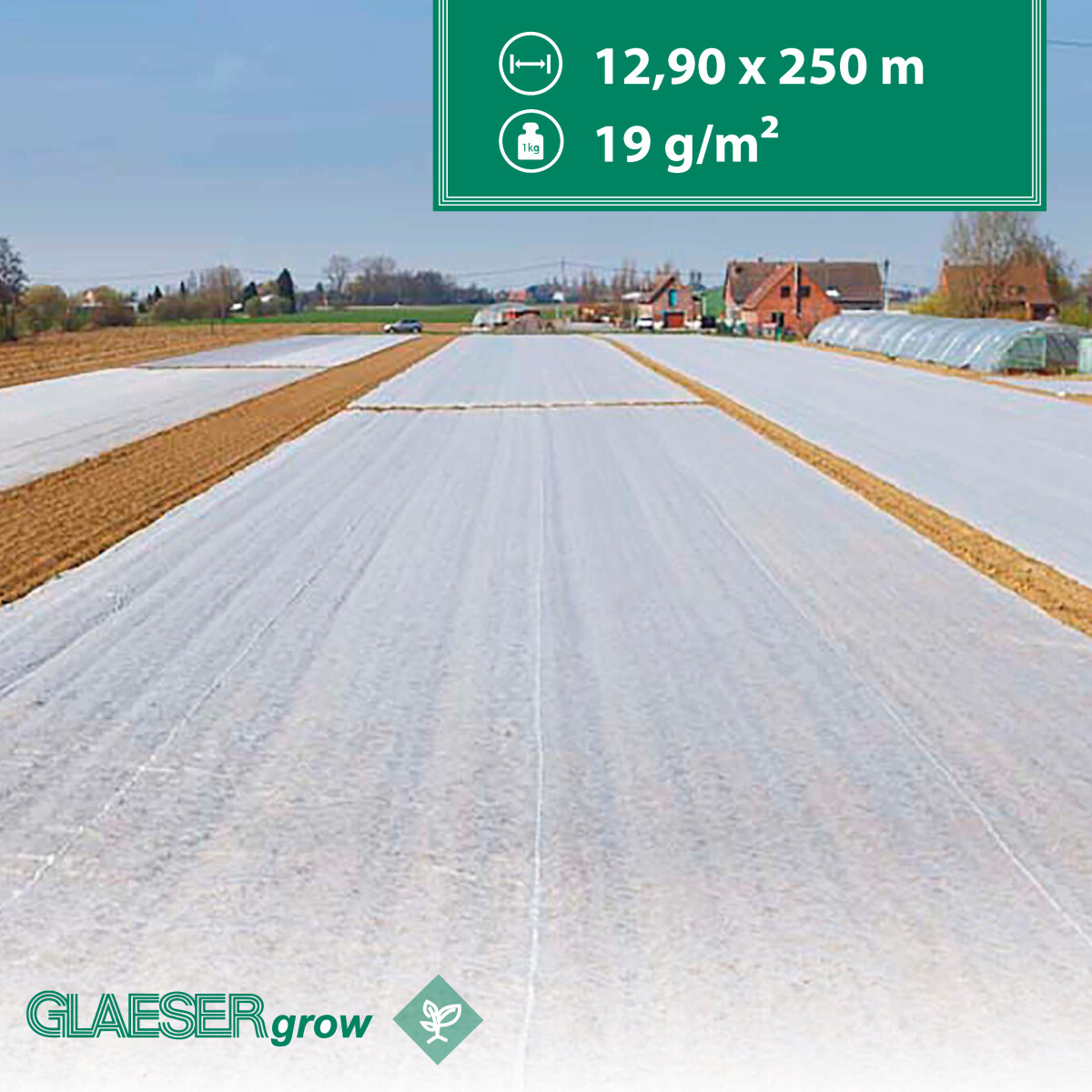 Wachstumsvlies - 12,90 x 250 m – 19gr/m²