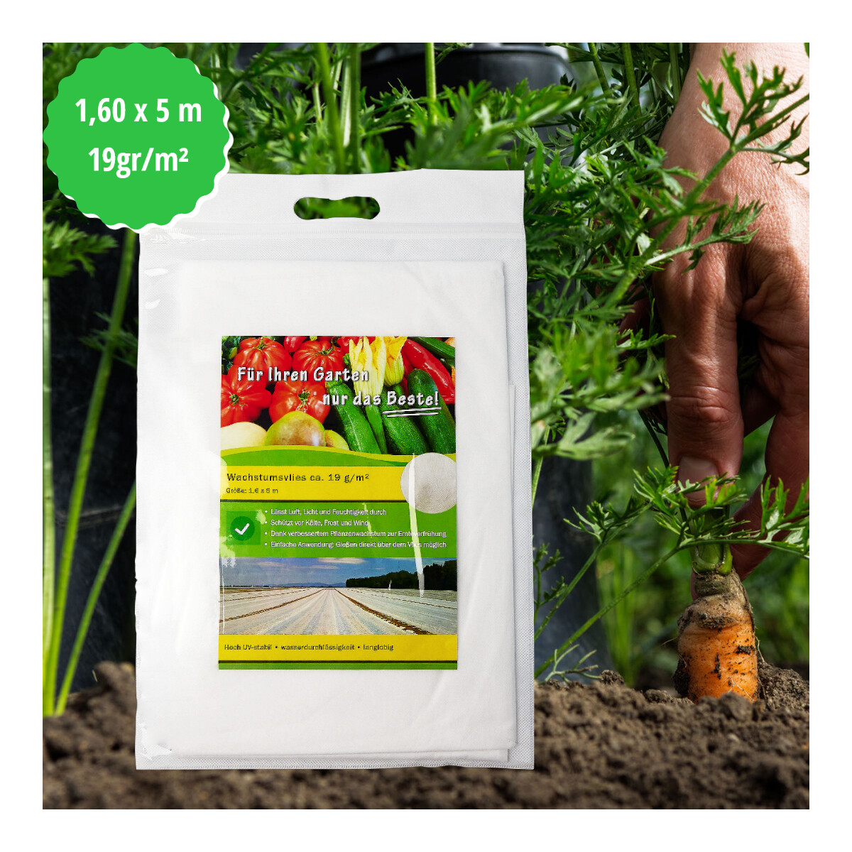 Gartenvlies | Wasserdurchlässiges Gartenvlies | Frostsc