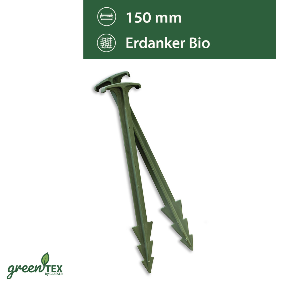 greentex® jordankare bio 15 cm | GreenStake | Bioklammer