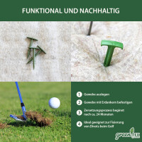 greentex® jordankare bio 15 cm | GreenStake | Bioklammer | 500 st.