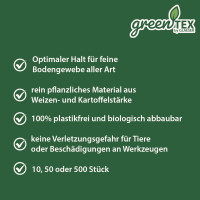 greentex® jordankare bio 15 cm | GreenStake | Bioklammer | 500 st.