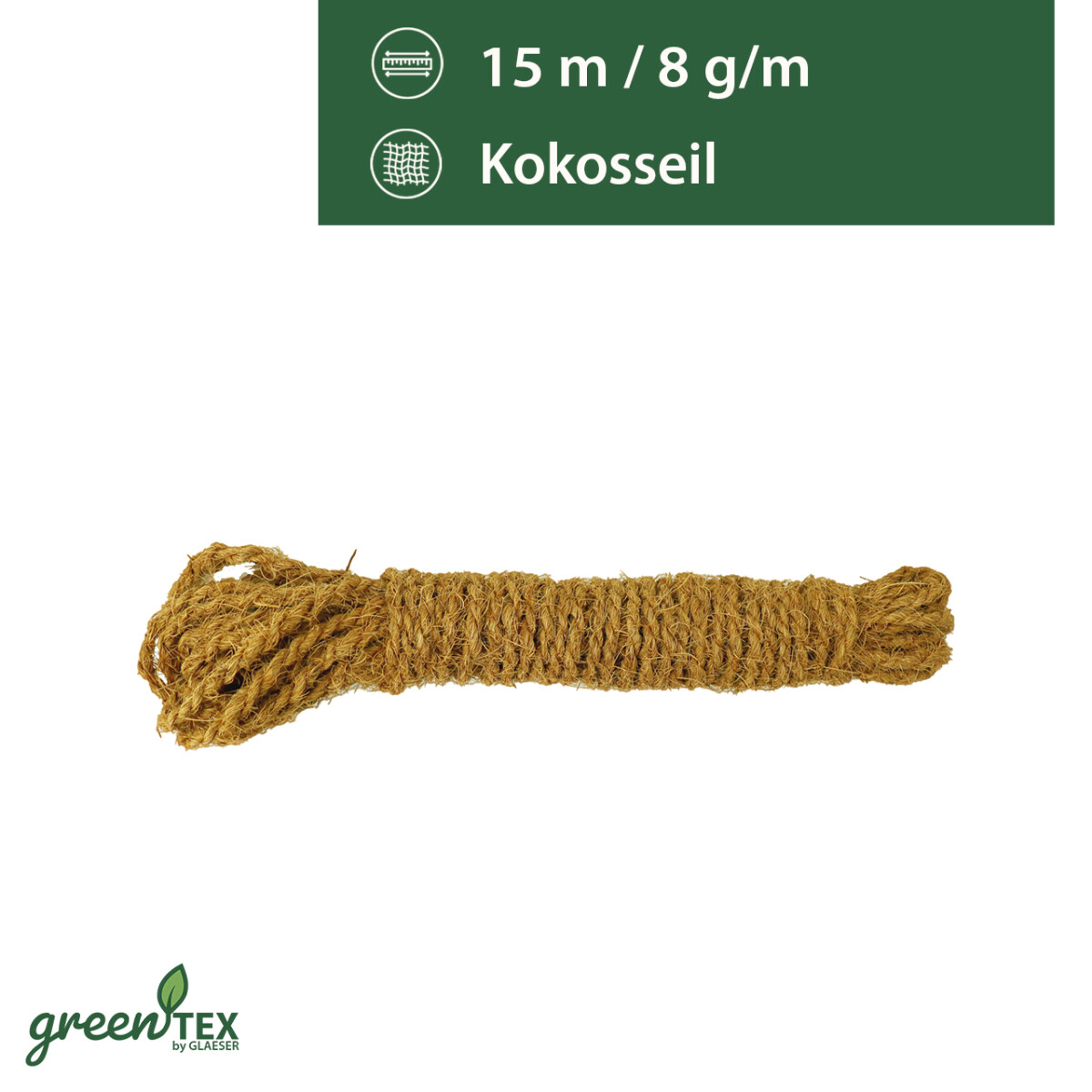 greentex® Kokosseil dünn 8g/m | 15m