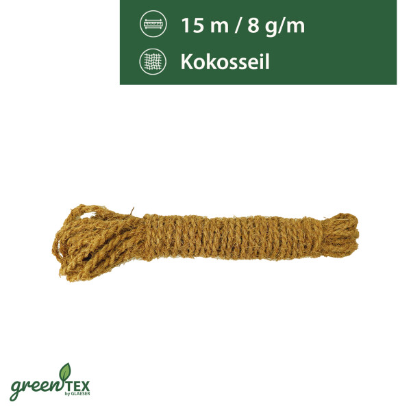 greentex® Corda di cocco sottile 8g/m | 15m