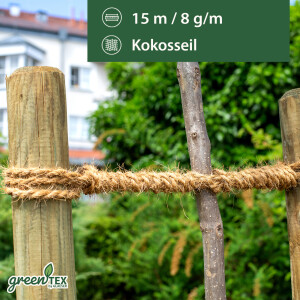 greentex® Corda di cocco sottile 8g/m | 15m