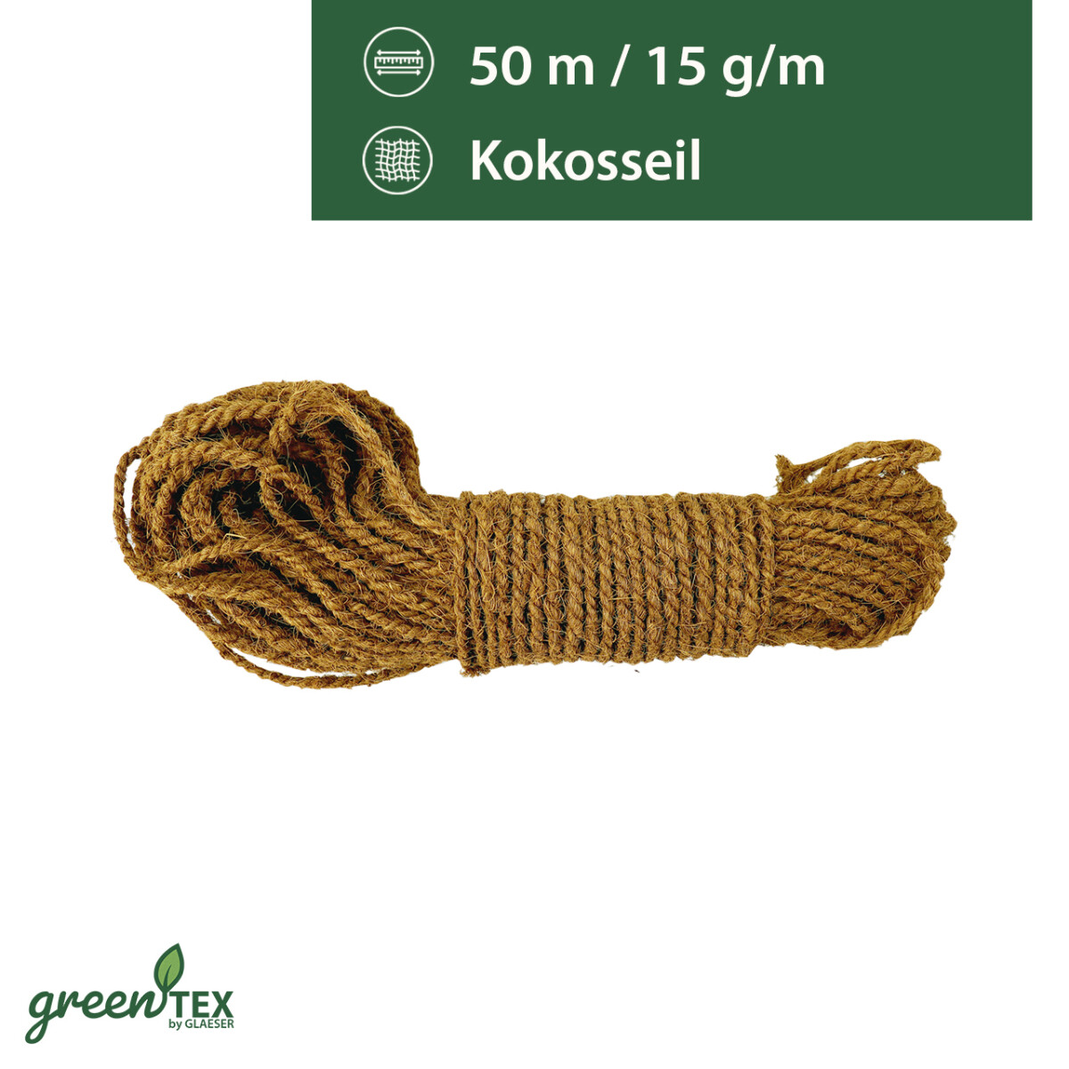 greentex® Kokosseil mittelstark 15g/m | 50m