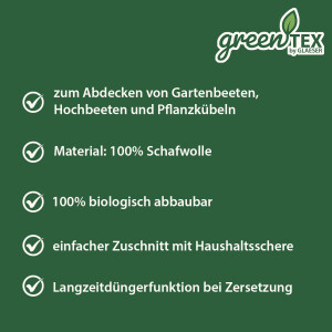 greentex® Mulchwolle 2,4m x 10m
